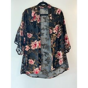 American Eagle Velvet Kimono